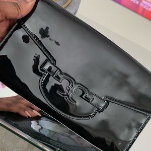 Tory Burch patent leather clutch